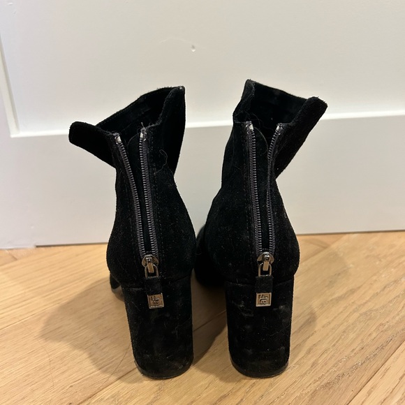 Black suede booties size 36 1/2 - Picture 3 of 4